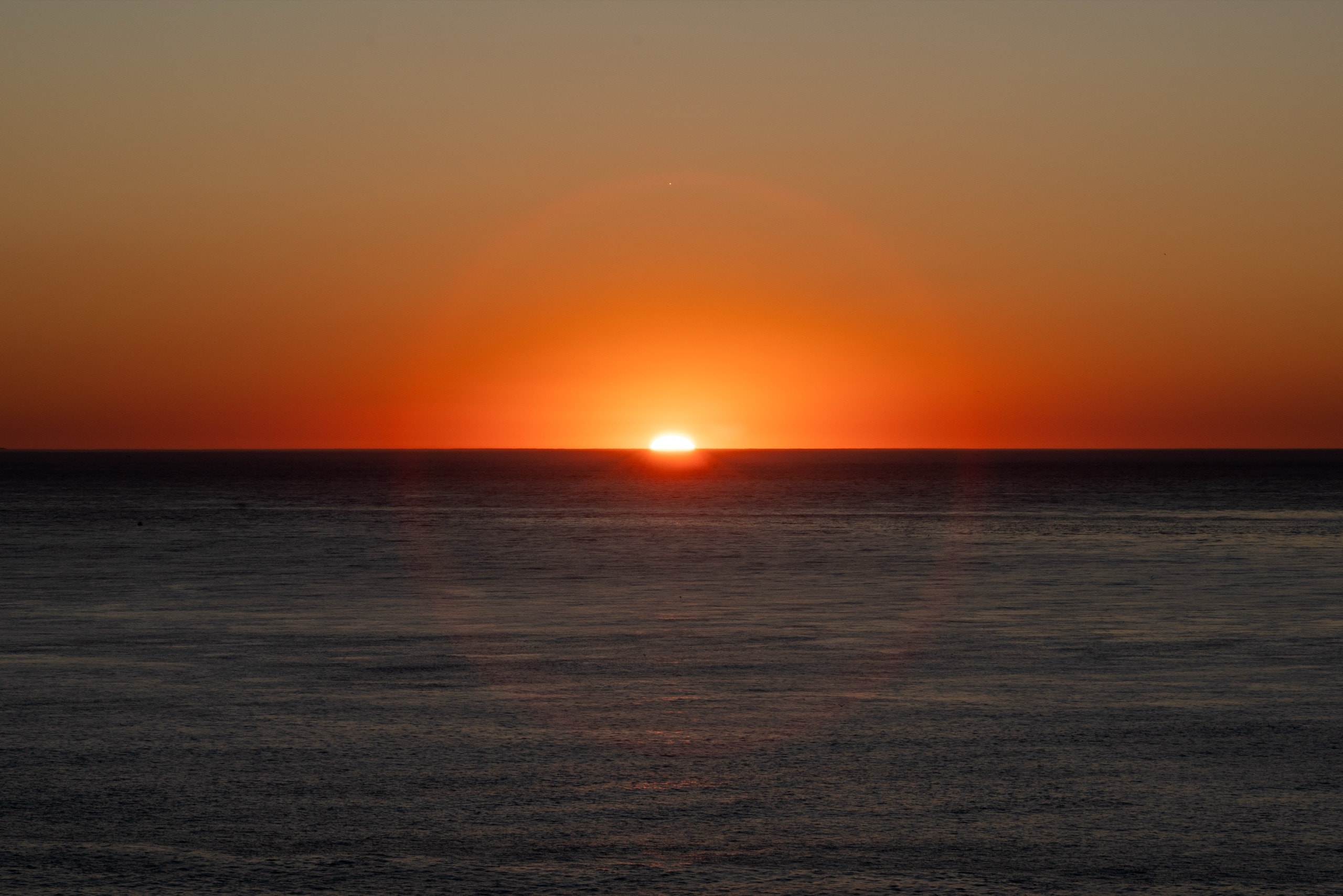 Sunset over the ocean